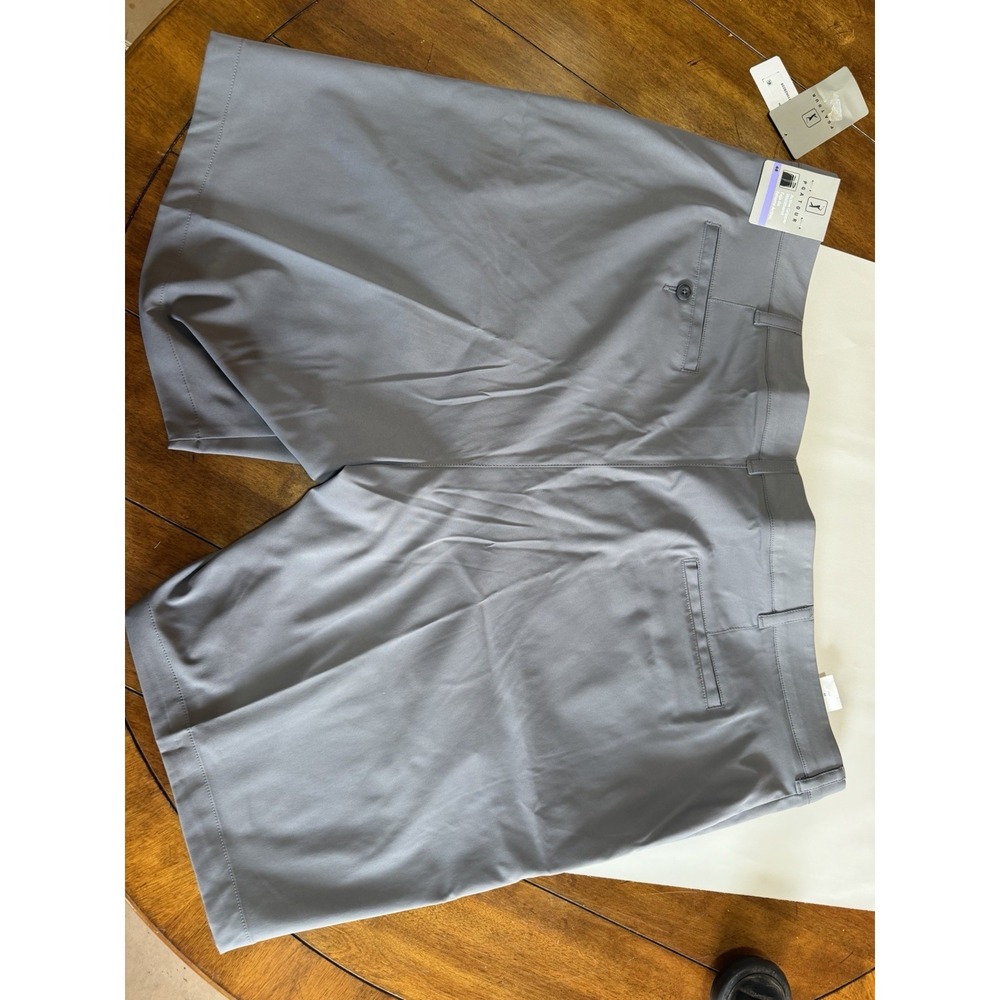NWT Mens PGA Tour Active Gripper Waistband Gray Golf Shorts Size 48 - Picture 7 of 8